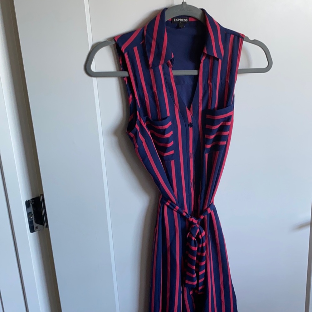 Express Sleveless button up casual dress
